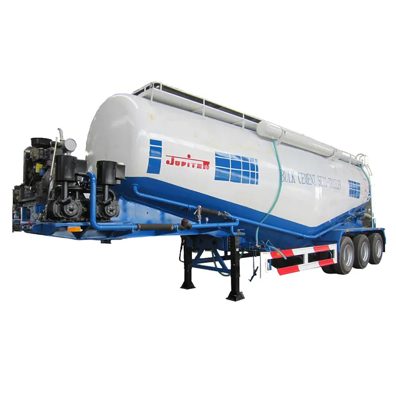 40cbm Bulk Cement Tank Semi Trailer med luftkompressor