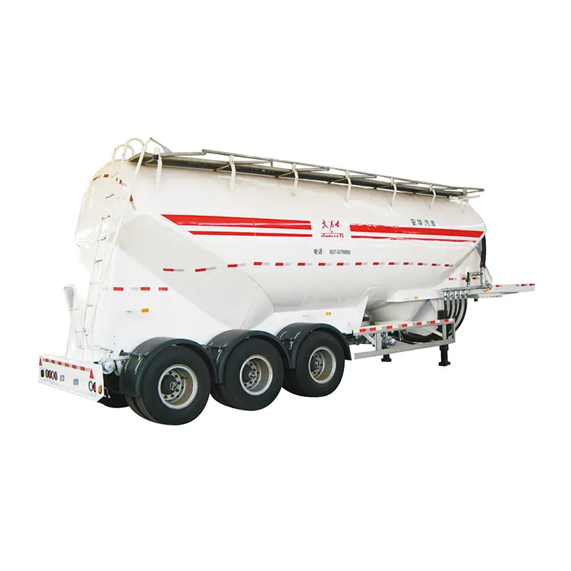 45cbm Bulk Cement Silo Tanker Semi Trailer V Type med 42kw Power System