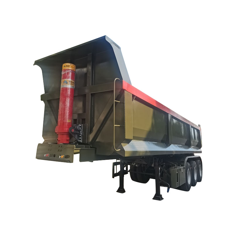 Heavy Duty 3 Axles U Shape Dumper Semi Trailers with Fuwa Axle Hyva Hydraulic System